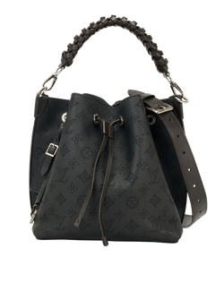 Muria Bucket Bag, Leather, Black, NFC, CL/L/K/LT/DB/S, 2*